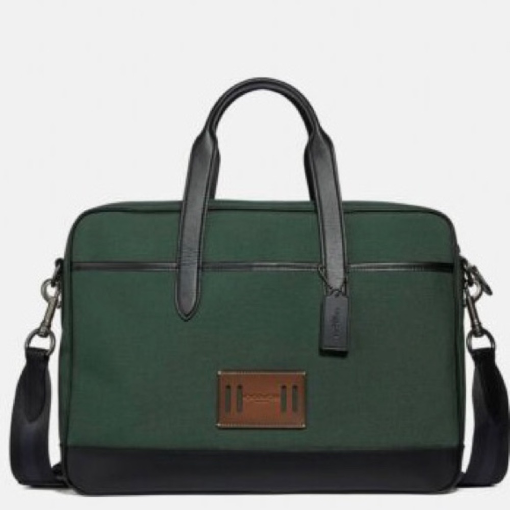 Coach Hamilton Cordura Leather Laptop Bag